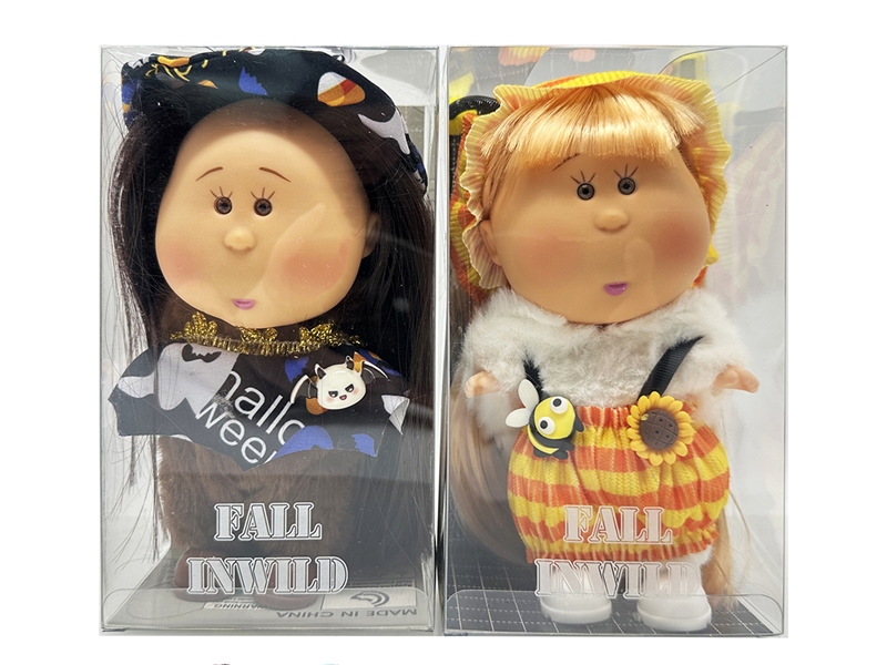 20CM RUBBER DOLL W/3D EYES,2ASST - HP1266491