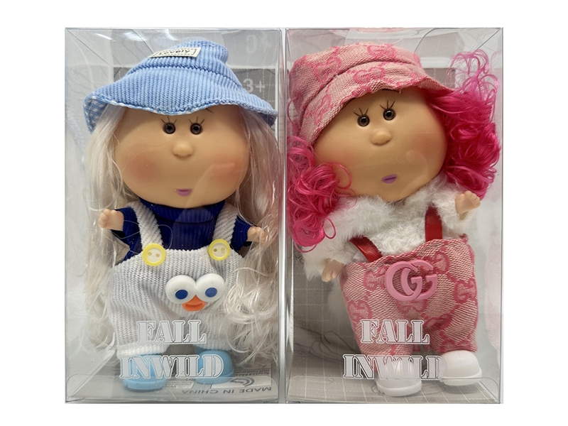 20CM RUBBER DOLL W/3D EYES,2ASST - HP1266494