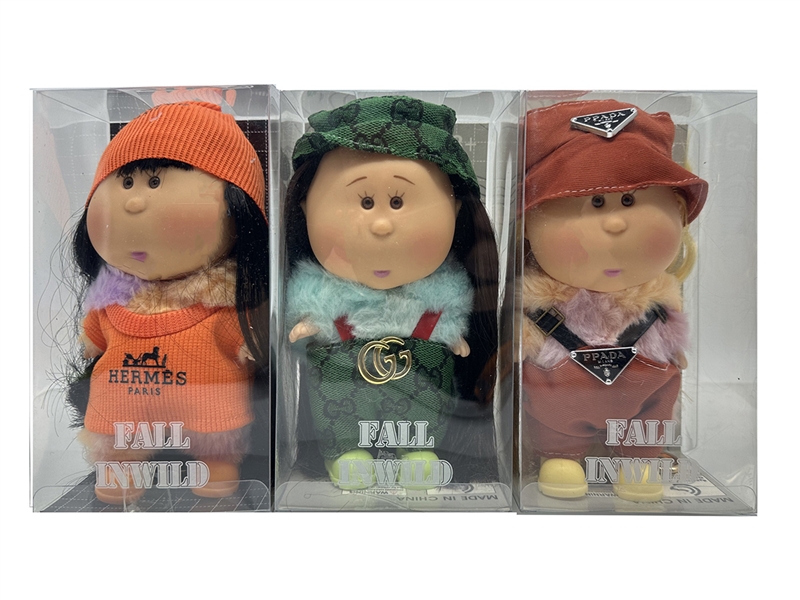 20CM RUBBER DOLL W/3D EYES,3ASST - HP1266501