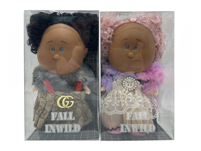 20CM RUBBER DOLL W/3D EYES,2ASST - HP1266504
