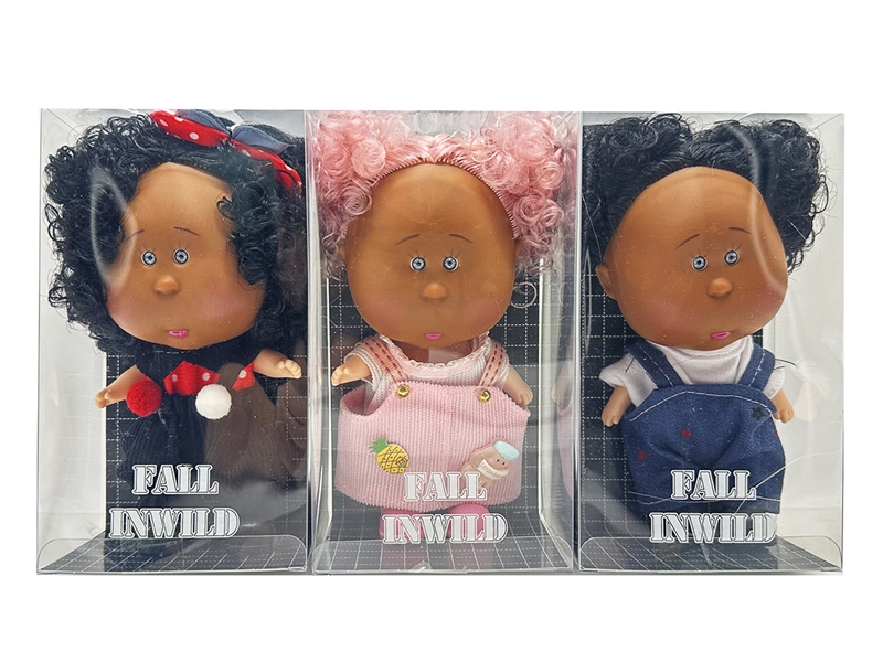 20CM RUBBER DOLL W/3D EYES,3ASST - HP1266508
