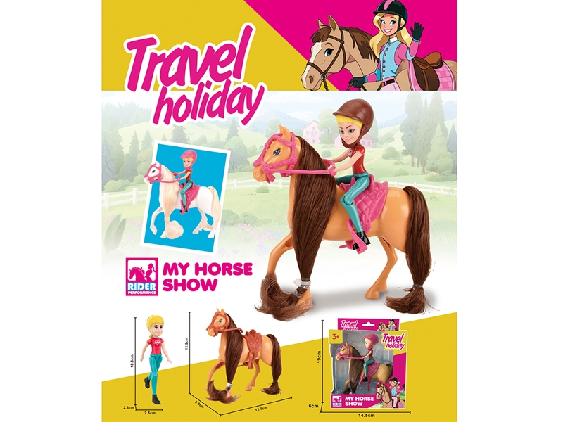 HORSE SET W/DOLL - HP1266821