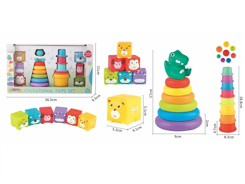 SOFT RUBBER TOY SET 21PCS - HP1266870