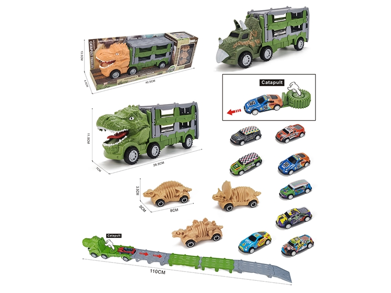 FREE WAY DINOSAUR TRUCK SET,2ASST - HP1267042