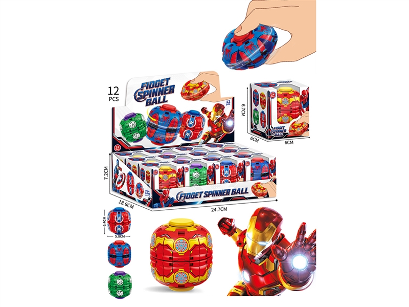 SPIN TOP,2ASST,12PCS/DISPLAY BOX - HP1267137