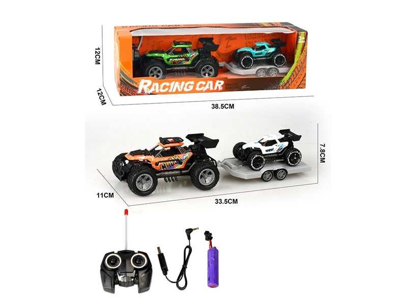 1:24 4-CHANNEL R/C FRICTION CAR,2COLORS(INCLUDED BATTERY) - HP1267234