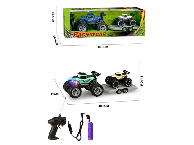 1:22 4-CHANNEL R/C FRICTION CAR W/LIGHT,2COLORS(INCLUDED BATTERY) - HP1267236