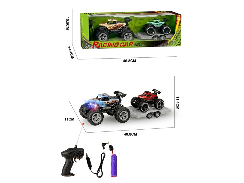 1:22 4-CHANNEL R/C FRICTION CAR W/LIGHT,2COLORS(INCLUDED BATTERY) - HP1267237