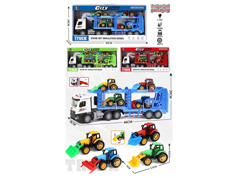 FRICTION CAR,3ASST W/LIGHT & MUSIC - HP1267468