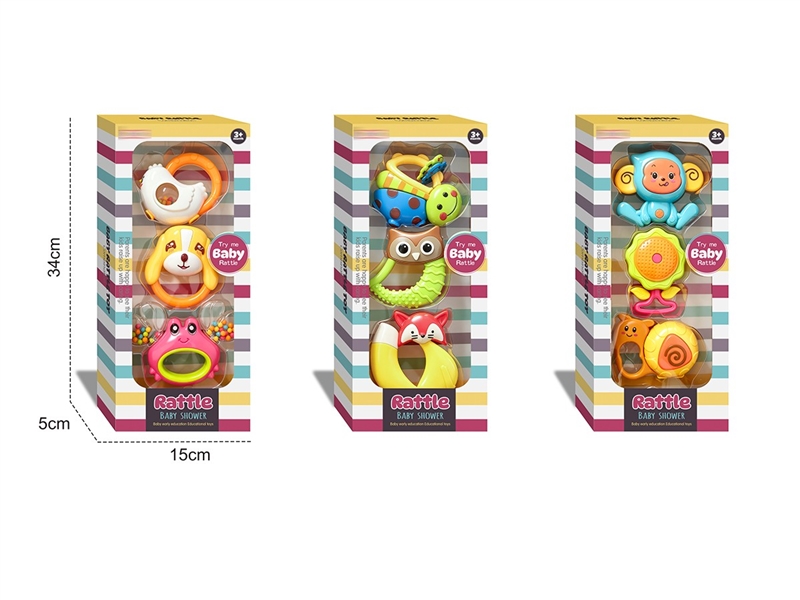 BABY RATTLE 3PCS - HP1267885