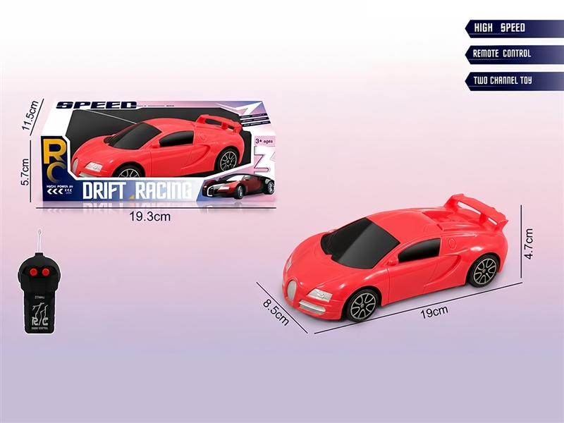 R/C 2-CHANNEL CAR,2COLORS - HP1267942