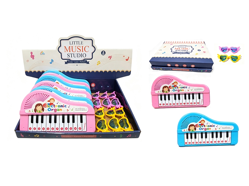 ELECTRONIC ORGAN 6PCS/DISPLAY BOX,2COLORS(NOT INCLUDED BATTERY) - HP1268100
