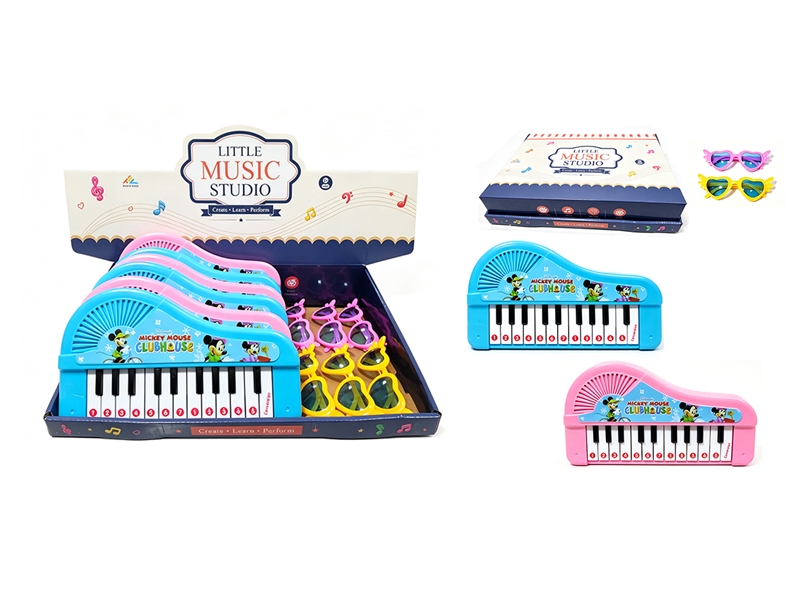 ELECTRONIC ORGAN 6PCS/DISPLAY BOX,2COLORS(NOT INCLUDED BATTERY) - HP1268101