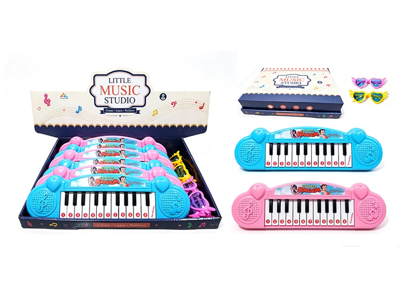 ELECTRONIC ORGAN 6PCS/DISPLAY BOX,2COLORS(NOT INCLUDED BATTERY) - HP1268114