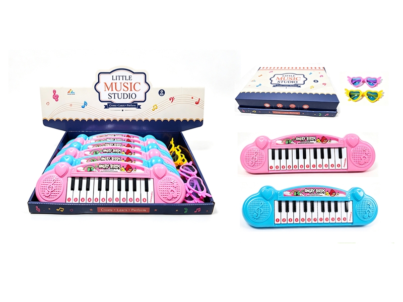 ELECTRONIC ORGAN 6PCS/DISPLAY BOX,2COLORS(NOT INCLUDED BATTERY) - HP1268115