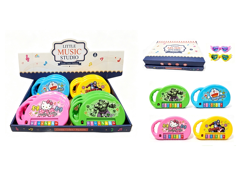 ELECTRONIC ORGAN 12PCS/DISPLAY BOX,4COLORS(NOT INCLUDED BATTERY) - HP1268117