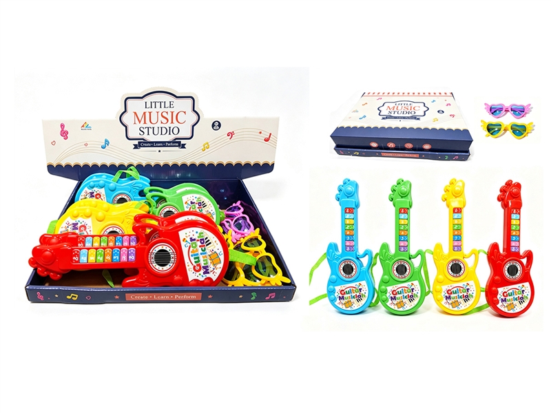 GUITAR 8PCS/DISPLAY BOX,4COLORS(NOT INCLUDED BATTERY) - HP1268120