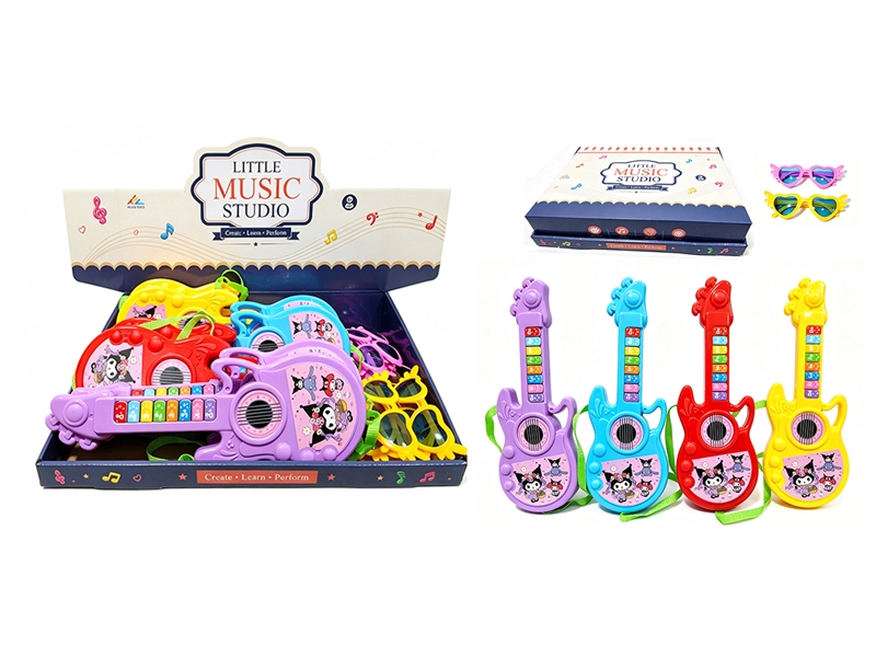 GUITAR 8PCS/DISPLAY BOX,4COLORS(NOT INCLUDED BATTERY) - HP1268122