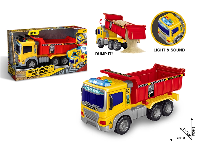 1:16 FRICTION CONSTRUCTION TRUCK W/LIGHT & SOUND(INCLUDE BATTERY) - HP1268230