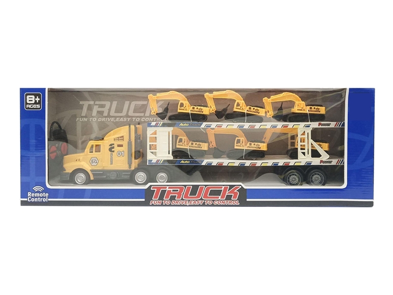 R/C 4-CHANNEL CAR W/CONSTRUCTION TRUCK 6PCS(INCLUDED BATTERY) - HP1268257