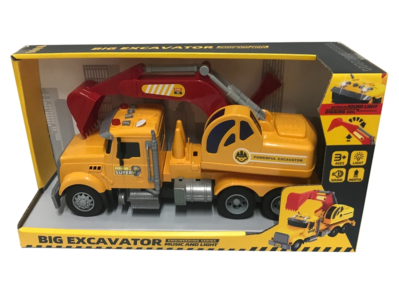 FRICTION TRUCK SET W/LIGHT & MUSIC & CAN OPEN THE DOOR(INCLUDE BATTERY) - HP1268349