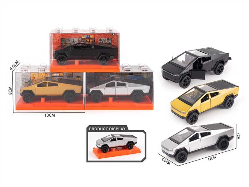 1:36 PULL BACK DIE-CAST CAR W/CAN OPEN THE DOOR,1PCS，3COLORS - HP1268414