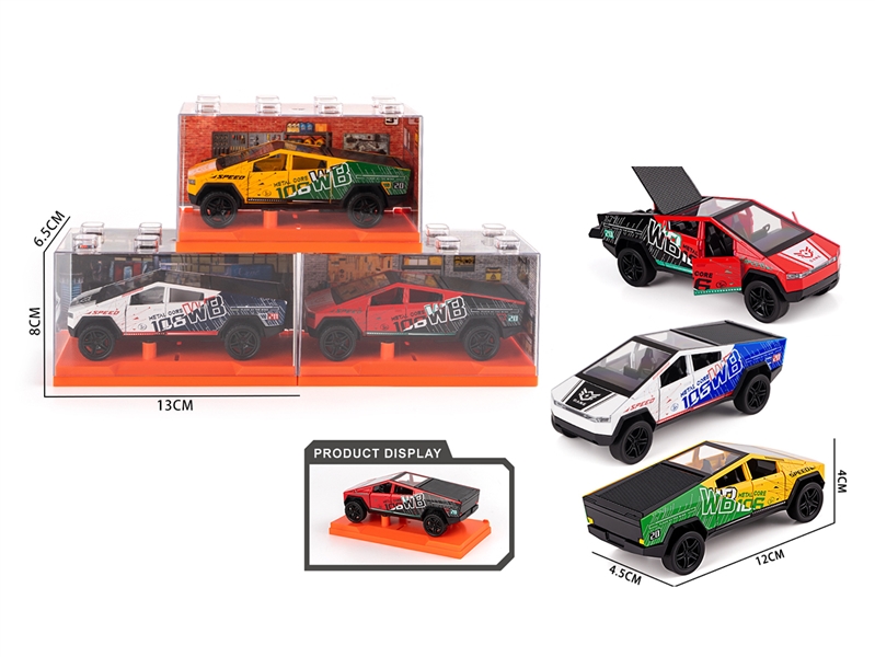 1:36 PULL BACK DIE-CAST CAR W/CAN OPEN THE DOOR,1PCS，3COLORS - HP1268415