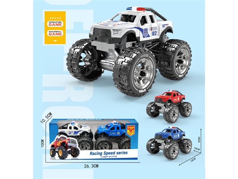 FRICTION POLICE CAR 2PCS - HP1268445