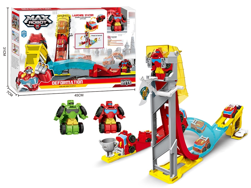 DEFORMATION CAR W/CATAPULT TRACK,2COLORS - HP1268550