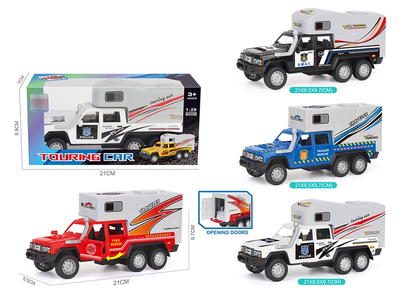 FRICTION POLICE CAR 4COLOURS - HP1268592