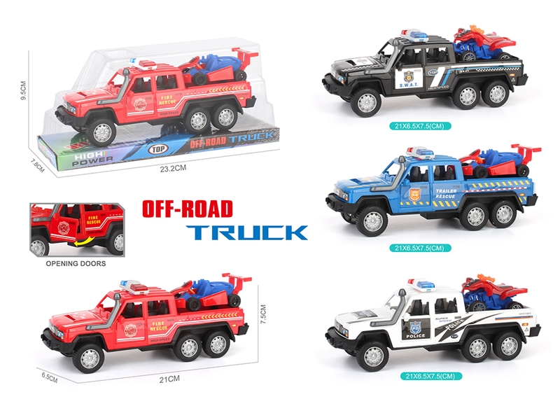 FRICTION POLICE CAR 4COLOURS - HP1268596