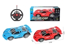 1:18 4-CHANNE R/C CAR (NOT INCLUDED BATTERY) RED/BLUE