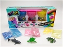 CRYSTAL SLIME+3PCS TOOL+3PCS SEA ANIMALS PLAY DOUGH