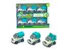 FRICTION CARTOON CAR 6PCS