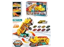 DINOSAUR RAIL STORAGE CAR W/FREE WAY DIE-CAST CAR 2PCS