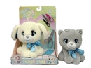 B/O PLUSH PET W/BEAUTY SET,2ASST(NOT INCLUDED BATTERY)