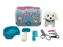 B/O PLUSH PET W/CAGE & DOCTOR SET,2COLOURS(NOT INCLUDED BATTERY)