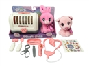 B/O PLUSH PET W/CAGE & DOCTOR SET,2ASST(NOT INCLUDED BATTERY)