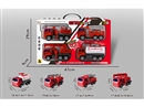 FRICTION FIRE TRUCK 4PCS