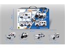 FRICTION POLICE CAR 4PCS