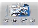 FRICTION POLICE CAR 4PCS