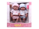 12"RUBBER DOLL 2PCS W/ACCESSORIES