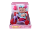 8.5"RUBBER DOLL W/ACCESSORIES