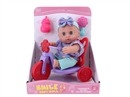 8.5"RUBBER DOLL W/ACCESSORIES