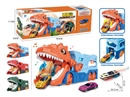 DINOSAUR PARKING LOT SET W/2PCS FREE WAY DIE-CAST CAR & LIGHT & MUSIC