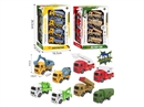 PULL BACK CONSTRUCTION CAR 16PCS