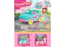 6" SOLID BODY DOLL W/FREE WAY CAR & ACCESSORIES & LIGHT & MUSIC