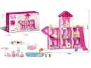 DIY VILLA SET W/DOLL,185PCS