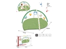 FITNESS RACK + CLOTH BOOK +CHEWABLE BOILED RATTLE + 20PCS BALLS