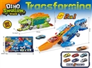 DINOSAUR DEFORMED TRACK CAR W/DIE-CAST